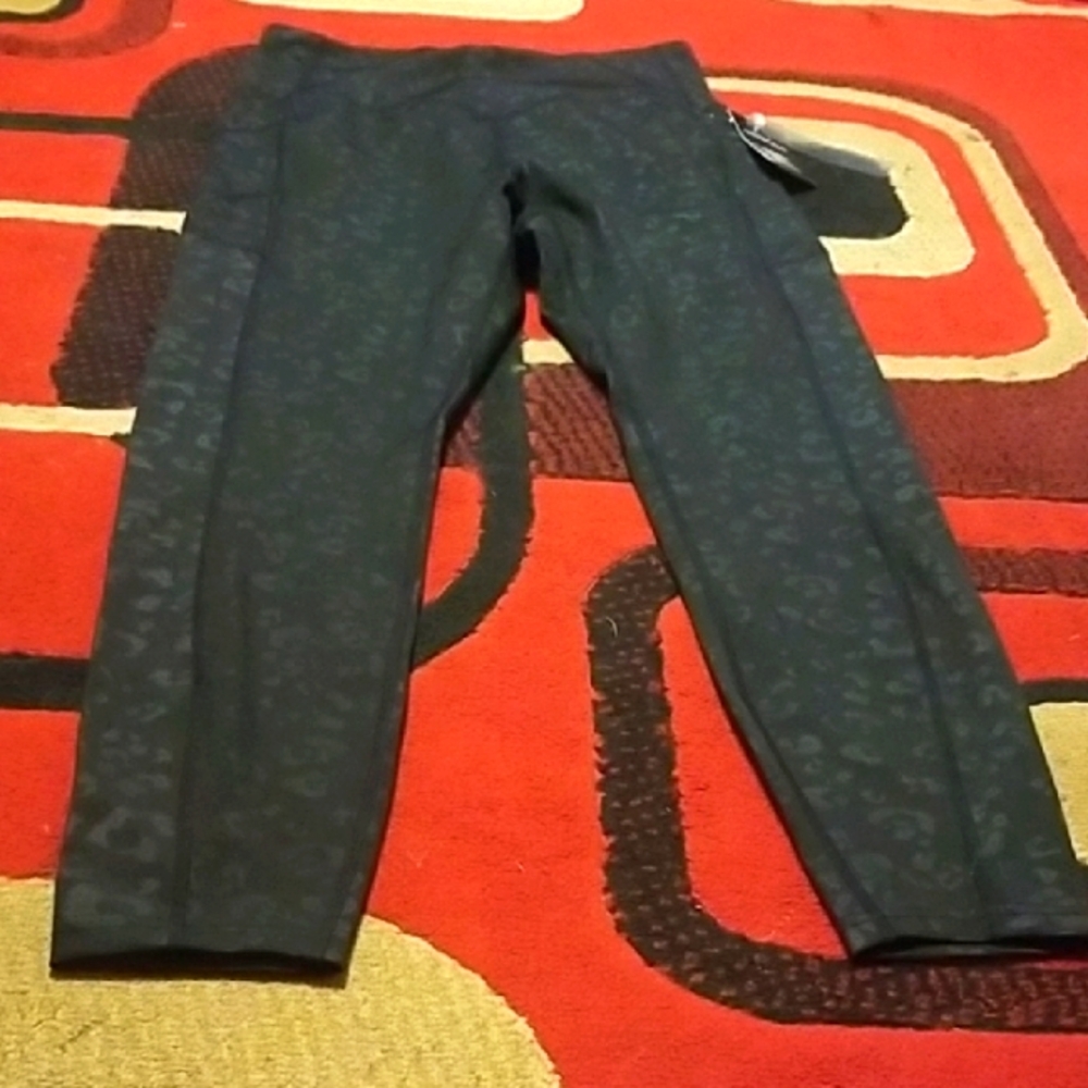 Women's Black Patterned Leggings